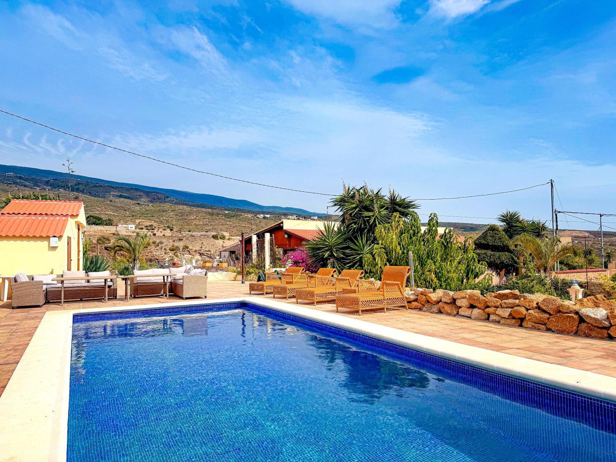 Exquisite Rural House With Garden, Pool And Sea Views Villa Arico Viejo Exterior foto
